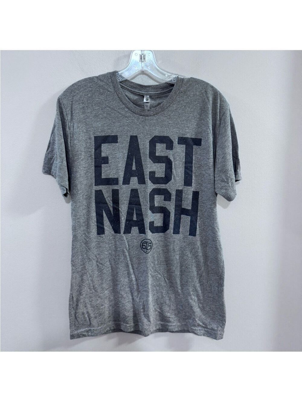 Next Level Apparel Project 615 East Nash Heather Gray Tee. Size M